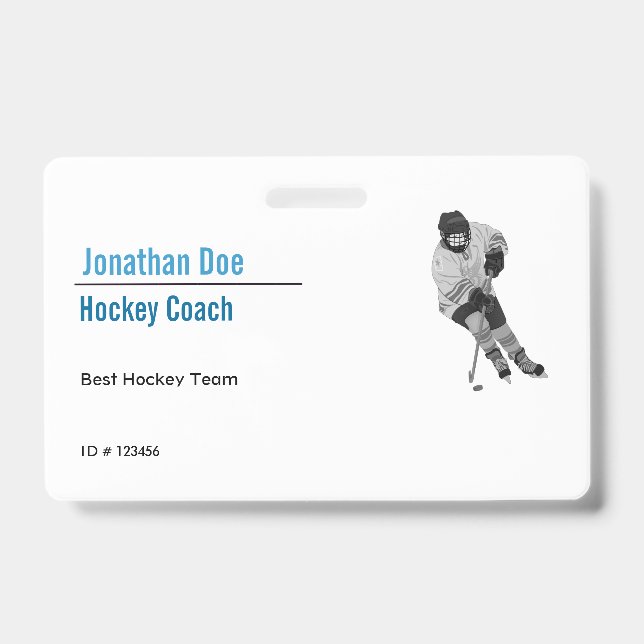 Hockey Coach Badge (Front)