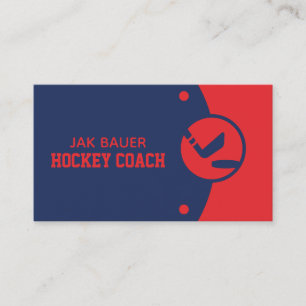 Hockey Coach Business Card