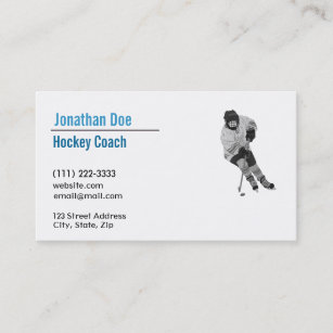 Hockey Coach Business Card