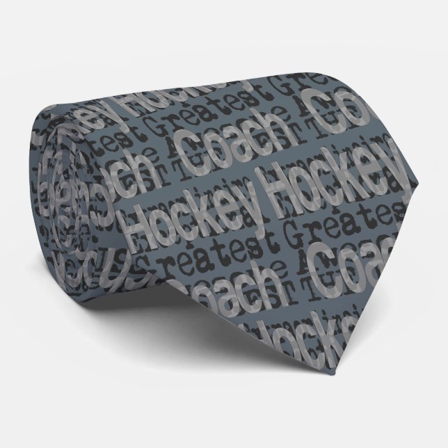 Hockey Coach Extraordinaire Neck Tie (Rolled)