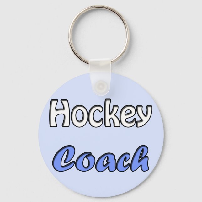 Hockey Coach Keychain (Front)