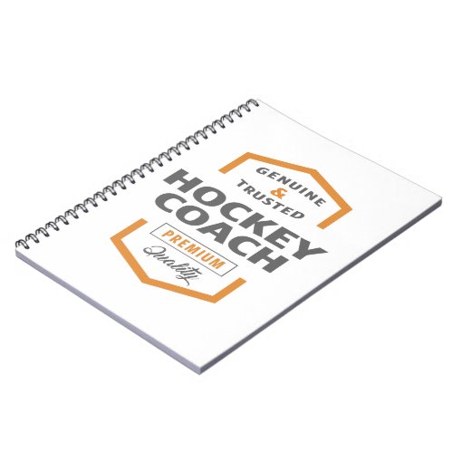 Hockey Coach Notebook Zazzle