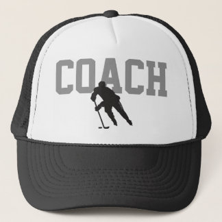 Hockey Coach Player Trucker Hat