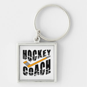 Hockey Coach Stick  Keychain