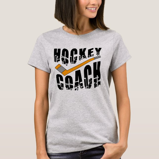 Hockey Coach Stick  T-Shirt (Front)