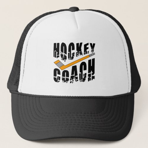 Hockey Coach Stick  Trucker Hat