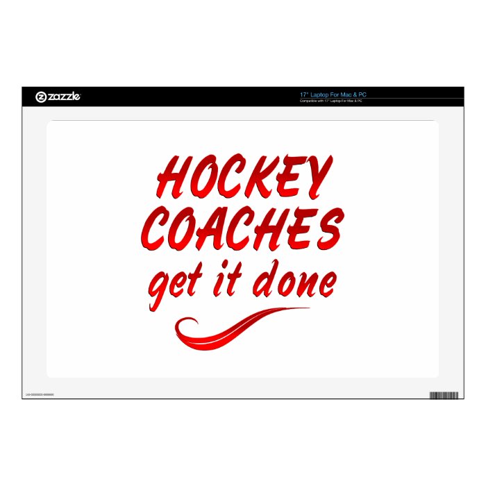 Hockey Coaches Get it Done Laptop Skin