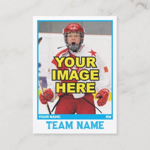 Hockey Collectible Trading Card  Ice Blue
