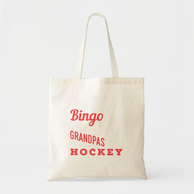 Hockey Cool Hockey Playing Grandpa 367 player Tote Bag (Front)