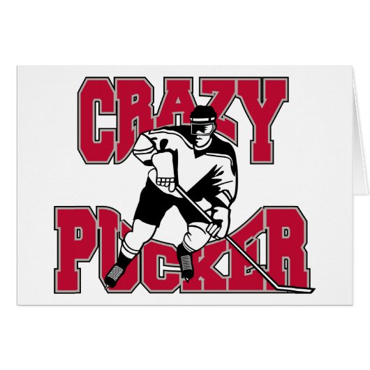 Hockey Crazy Pucker Cards (Front Horizontal)