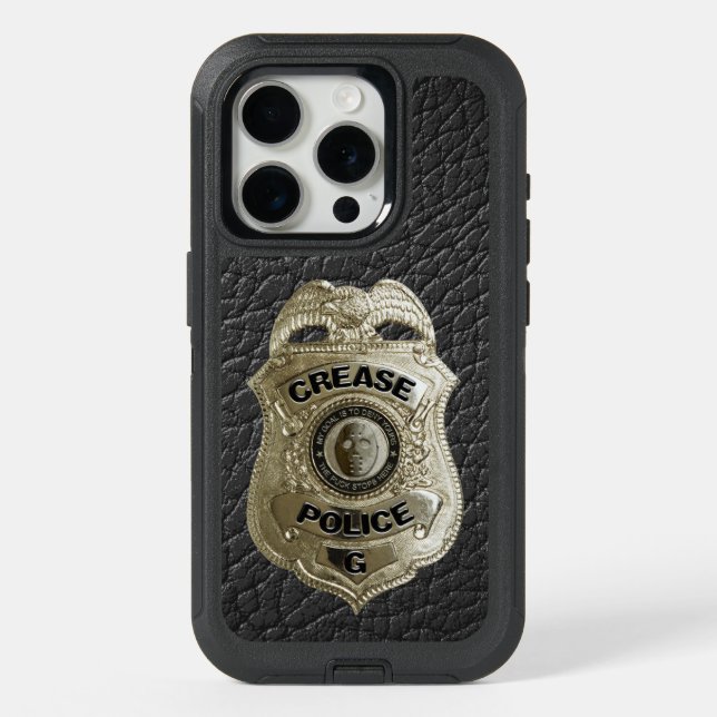 Hockey Crease Police iPhone 15 Pro Case (Back)