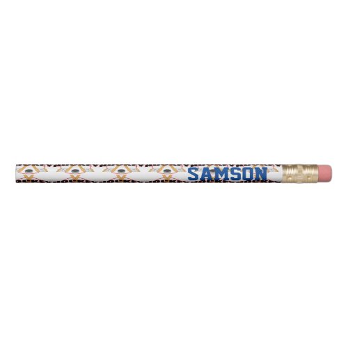 Hockey Crossed Sticks with Name Pencil