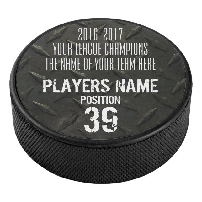 Hockey Customizable Trophy Hockey Puck (3/4)