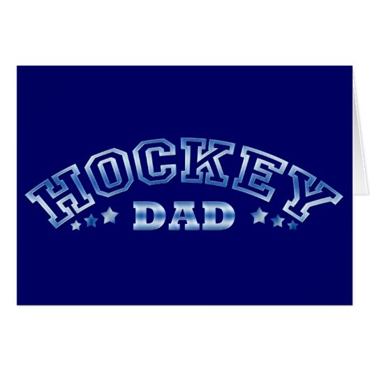Hockey Dad Birthday Father's Day Card (Front Horizontal)