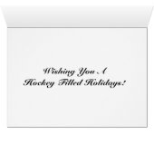 Hockey Dad Christmas Card (Inside Horizontal (Bottom))