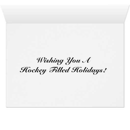 Hockey Dad Christmas Card (Inside Horizontal (Bottom))