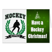 Hockey Dad Christmas Card (Front Horizontal)