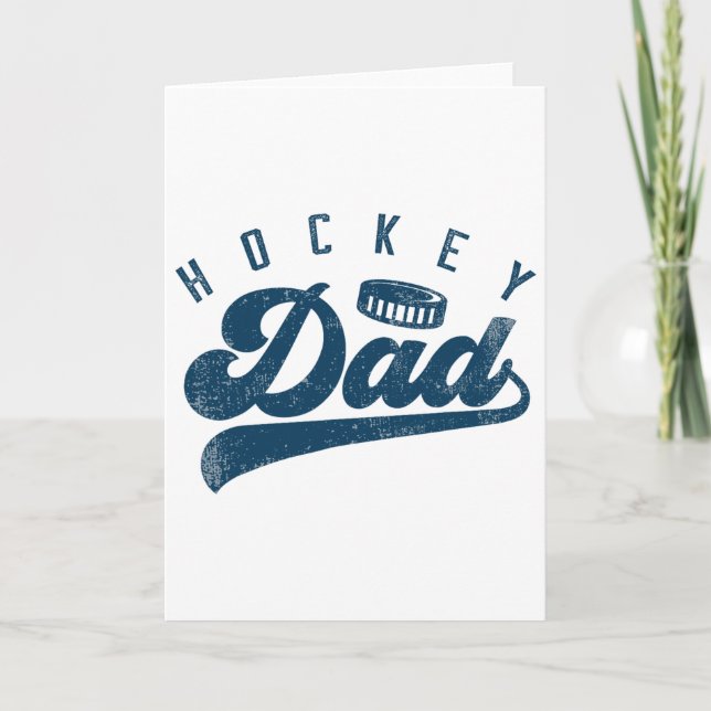 Hockey Dad Gifts Daddy Father's Day  Card (Front)