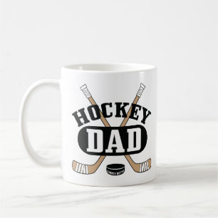 Hockey Dad Hockey Sticks and Puck Coffee Mug