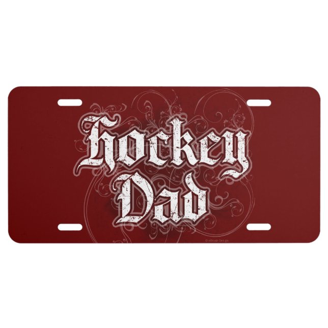 Hockey Dad License Plate (Front)