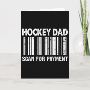 Hockey Dad Scan For Payment Rcode Father's Day Card