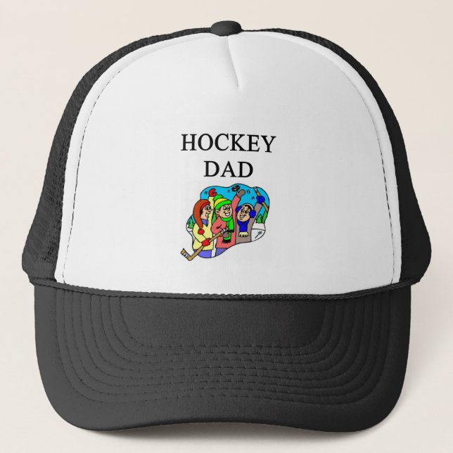 hockey dad trucker hat (Front)