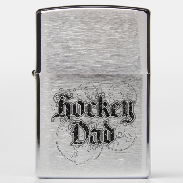 Hockey Dad Zippo Lighter (Front)