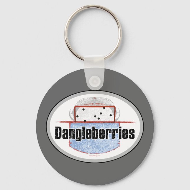Hockey Dangleberries Keychain (Front)