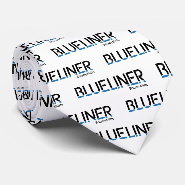 Hockey Defense Blueliner Tie (Rolled)