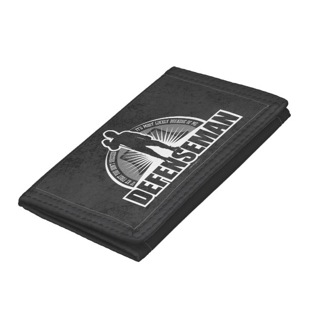 Hockey Defenseman Tri-fold Wallet (Bottom)