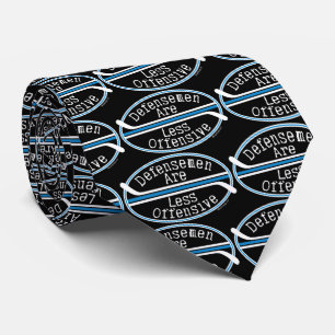 Hockey Defensemen Less Offensive Neck Tie