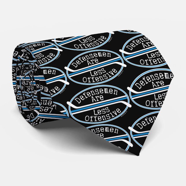 Hockey Defensemen Less Offensive Neck Tie (Rolled)