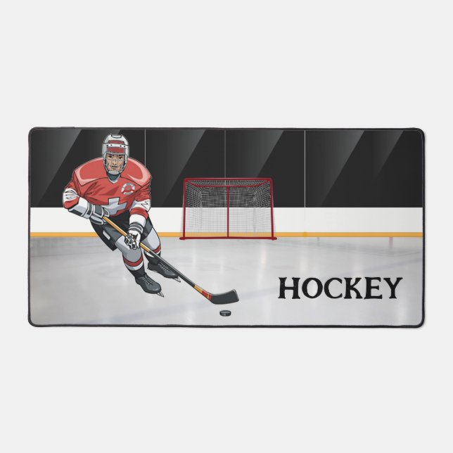 Hockey Design Desk Mat (Front)