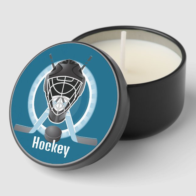Hockey Design  Mini Candle Favors (Corner)