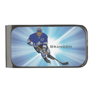 Hockey Design Money Clip