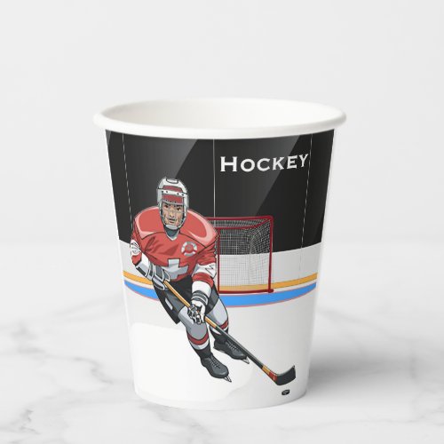 Hockey Design Paper Cup