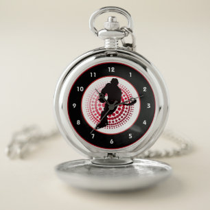 Hockey Design Pocket Watch