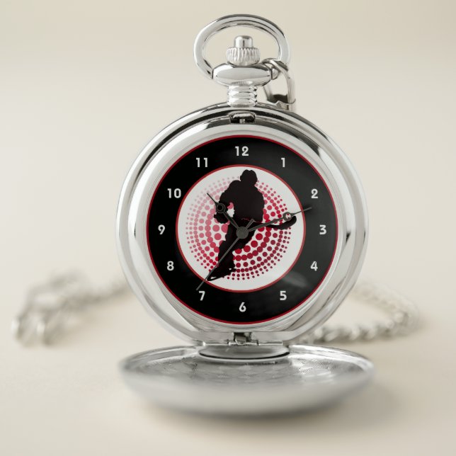 Hockey Design Pocket Watch (Inside)
