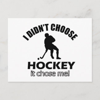 hockey designs postcard