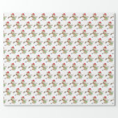 Hockey Dog Christmas Wrapping Paper (Flat)