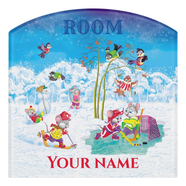 hockey door sign (Contour Front)