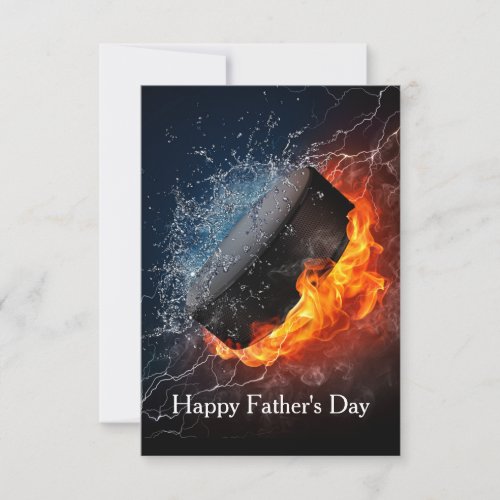 Hockey Drama Fathers Day Party Invitation