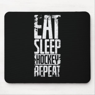 Hockey "Eat Sleep Hockey Repeat" Mouse Pad