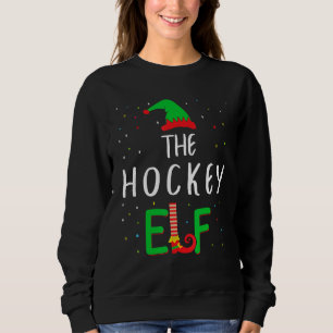 Hockey Elf Family Matching Christmas Pjs Funny Sweatshirt