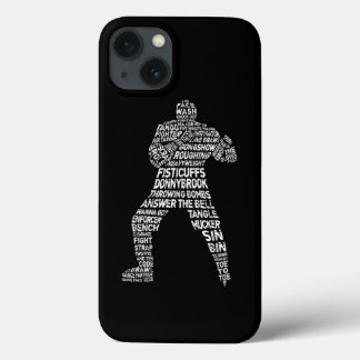 Hockey Enforcer Goon Word Art iPhone 13 Case