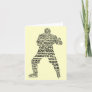 Hockey Enforcer Word Art Greeting Card