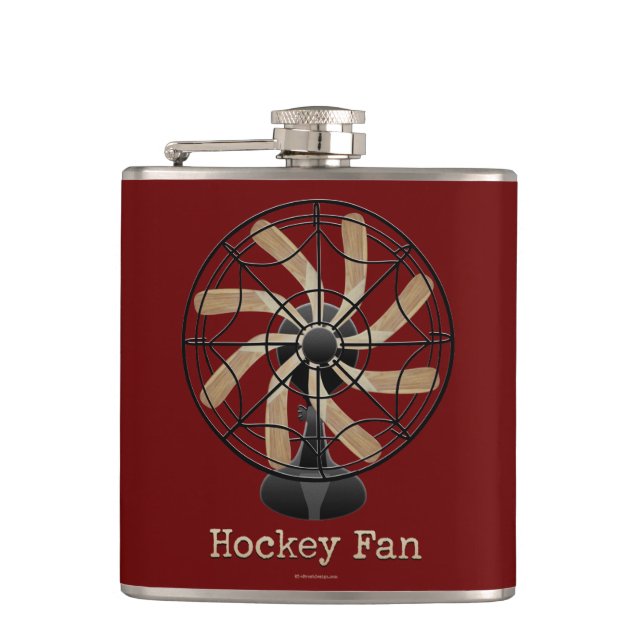 Hockey Fan Flask (Front)