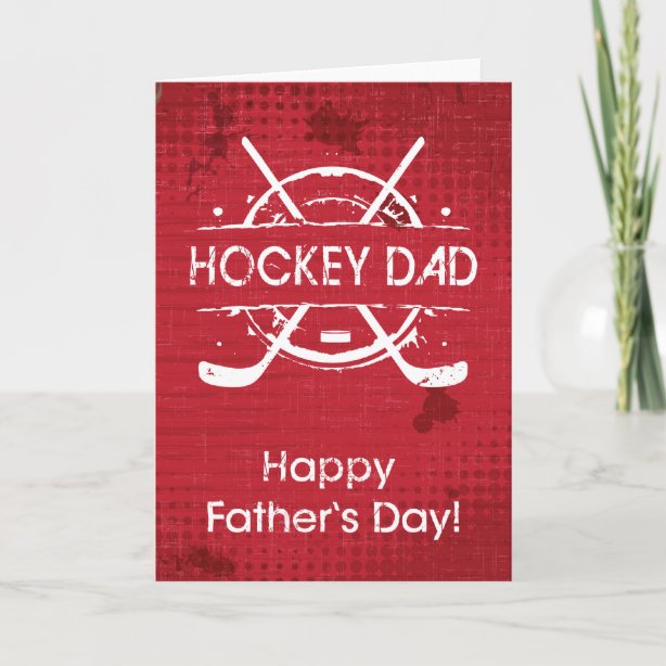 Hockey Father Day Cards Zazzle