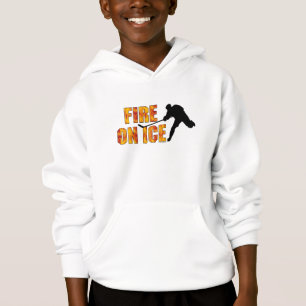 Hockey Fire On Ice Hoodie