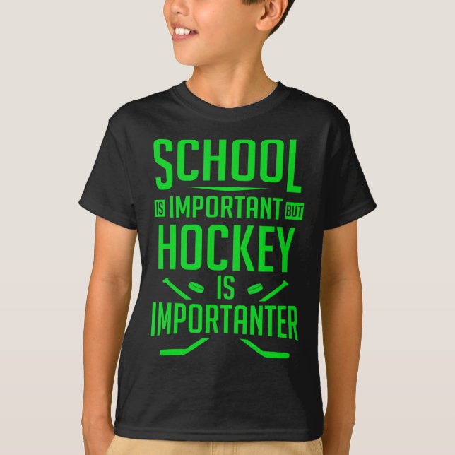 Hockey  For Boys 8-12 Ice Hockey Player  T-Shirt (Front)